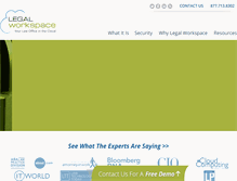 Tablet Screenshot of legal-workspace.com